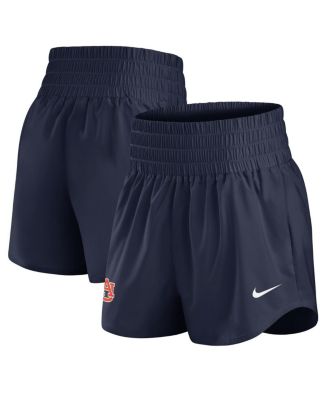Women's Navy Auburn Tigers Performance One Dri-FIT High-Rise Shorts