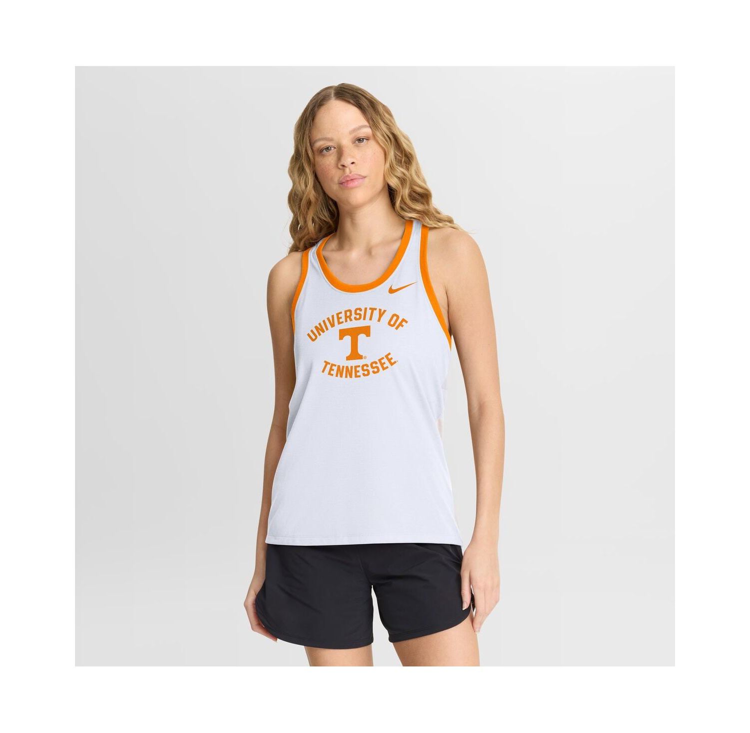 Women's White Tennessee Volunteers Uni Name Tri-Blend Dri-FIT Tank Top