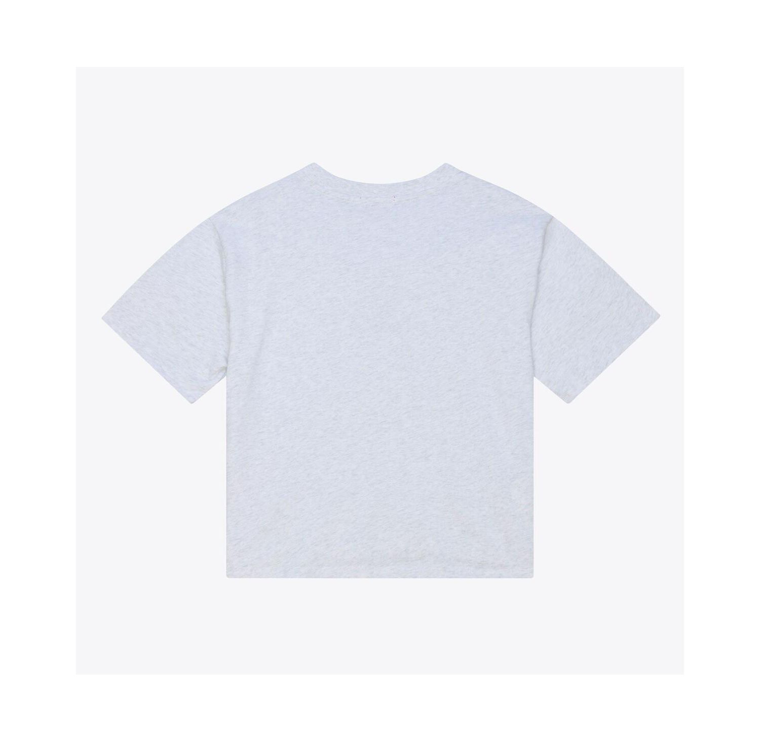 Women's Heather Gray Philadelphia Phillies Script Cropped Boxy T-Shirt