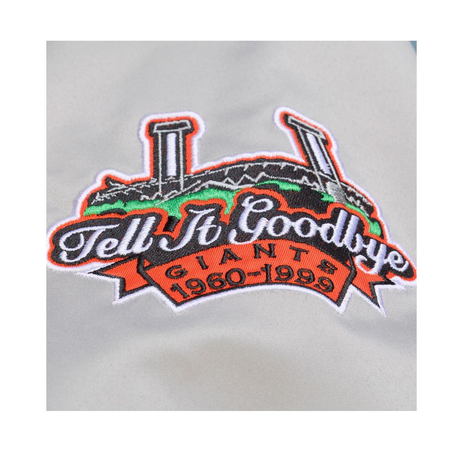 Men's Gray San Francisco Giants Thunderstorm Head Coach Lightweight Satin Full-Snap Jacket