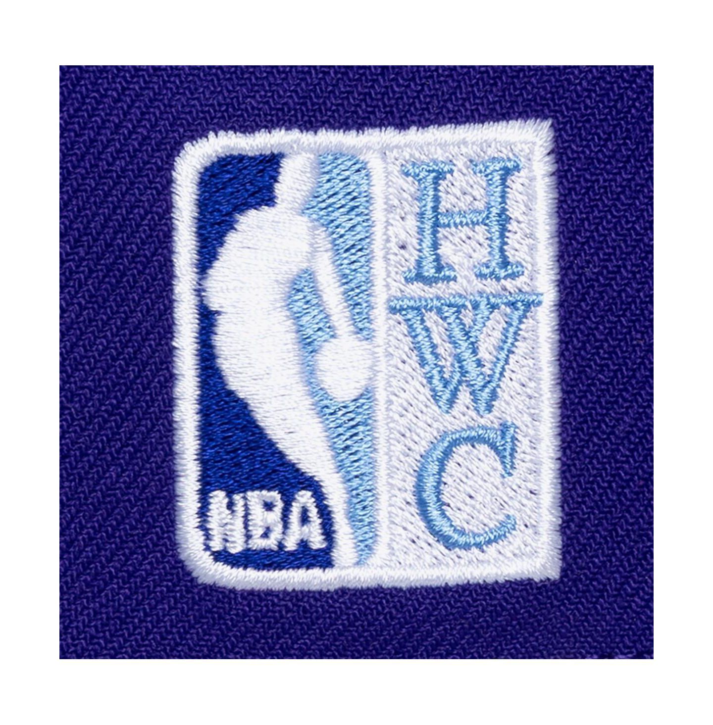 Мужская кепка Mitchell & Ness Purple Los Angeles Lakers Hardwood Classics Legendary Away Pro-Pinch Adjustable Hat — фото 3