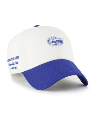 Men's White/Royal Florida Gators Contemporary Basics Two Tone Clean Up Adjustable Hat