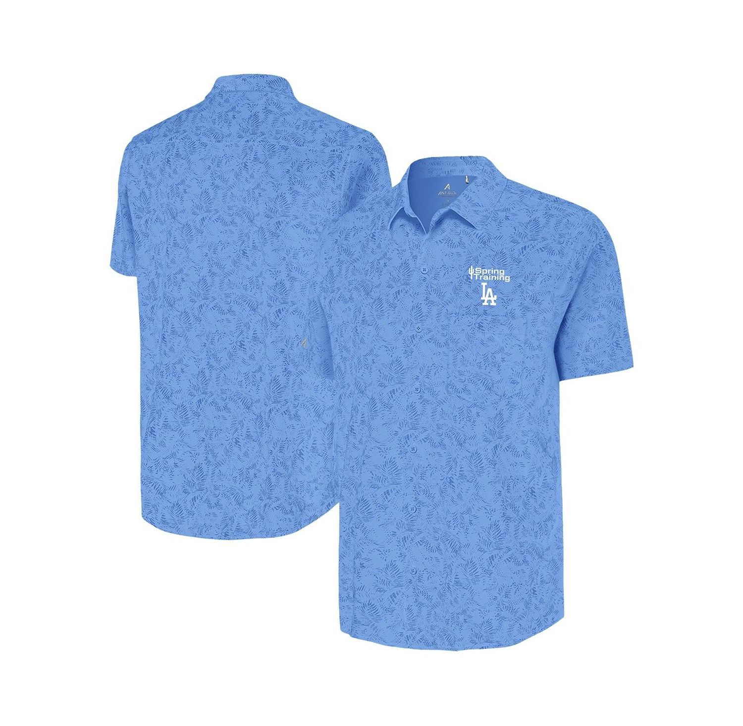 Men's Powder Blue Los Angeles Dodgers Cactus Spring Training Lush Button-Up Shirt