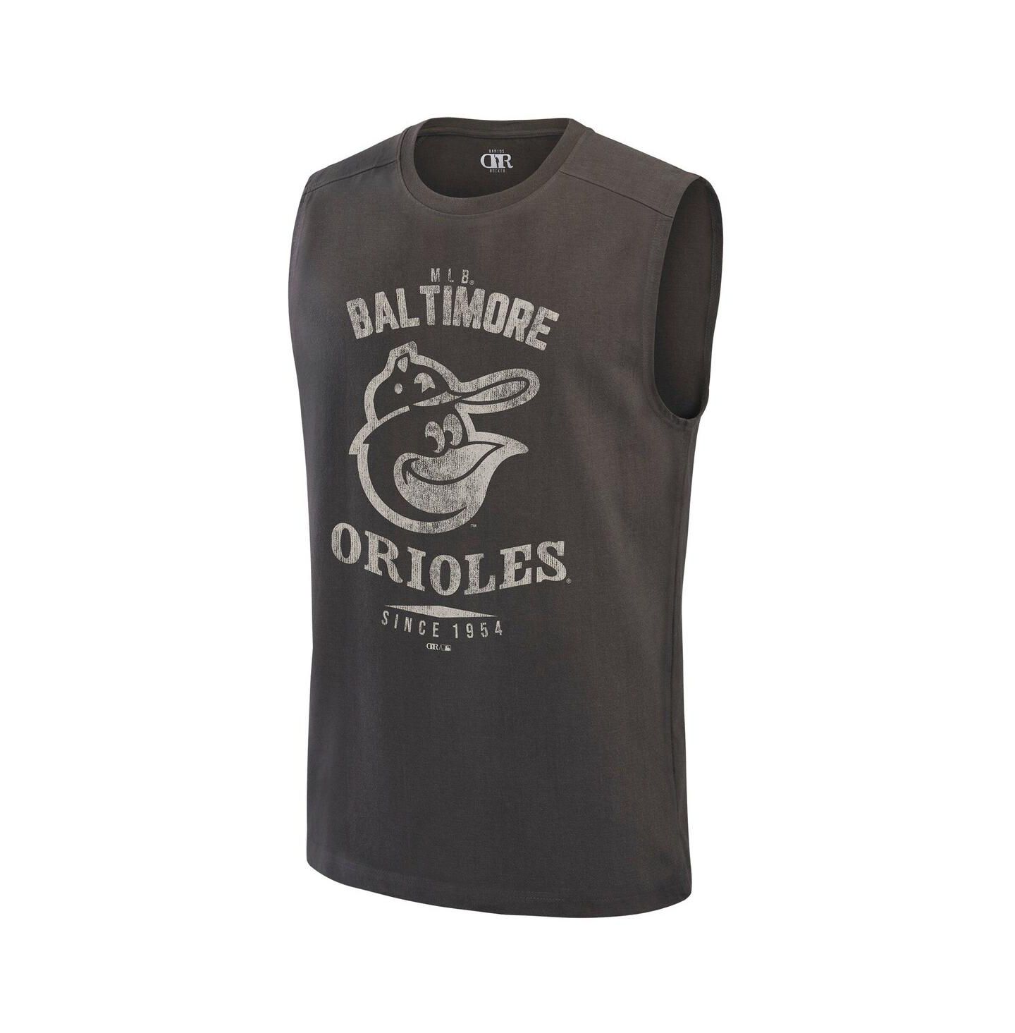 Мужской топ Mojo Darius Rucker Collection by Fanatics Charcoal Baltimore Orioles Muscle — фото 2