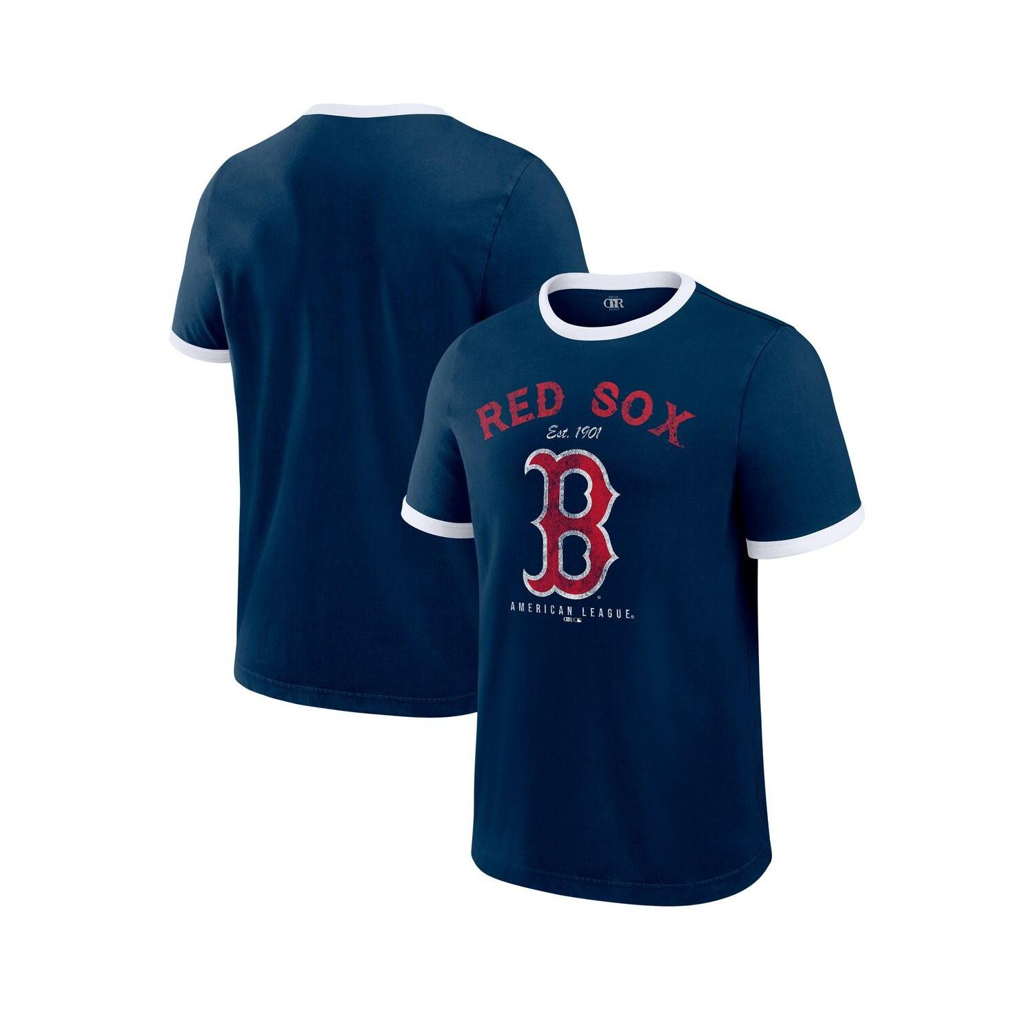 Darius Rucker Collection by Men's Navy Boston Red Sox Washed Ringer T-Shirt