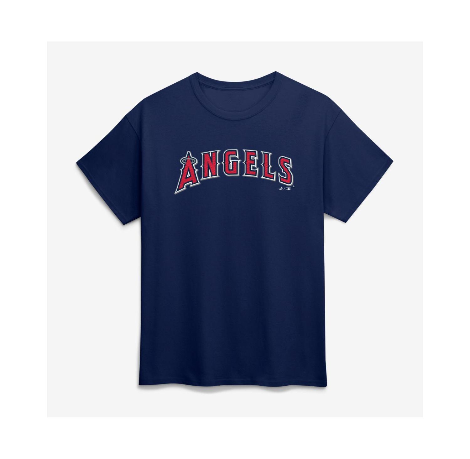 Men's Navy Los Angeles Angels Wordmark T-Shirt