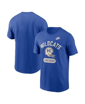 Men's Royal Kentucky Wildcats Legacy Arch Helmet T-Shirt