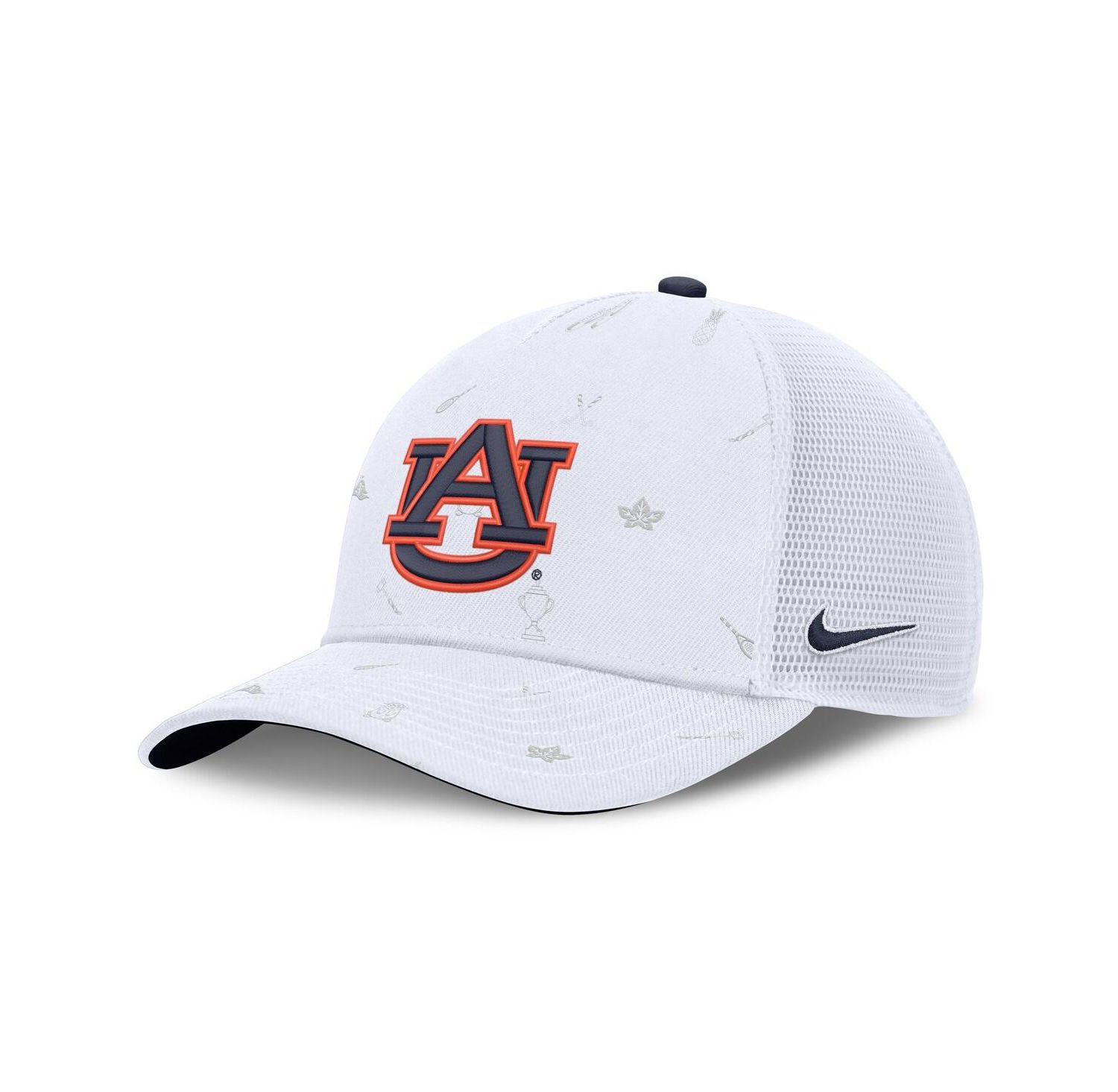 Men's White Auburn Tigers Country Club Golfin' Rise Trucker Adjustable Hat