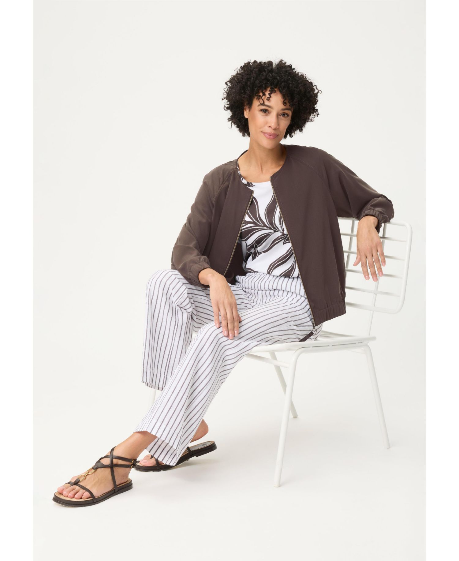 Women's Collarless Jacket