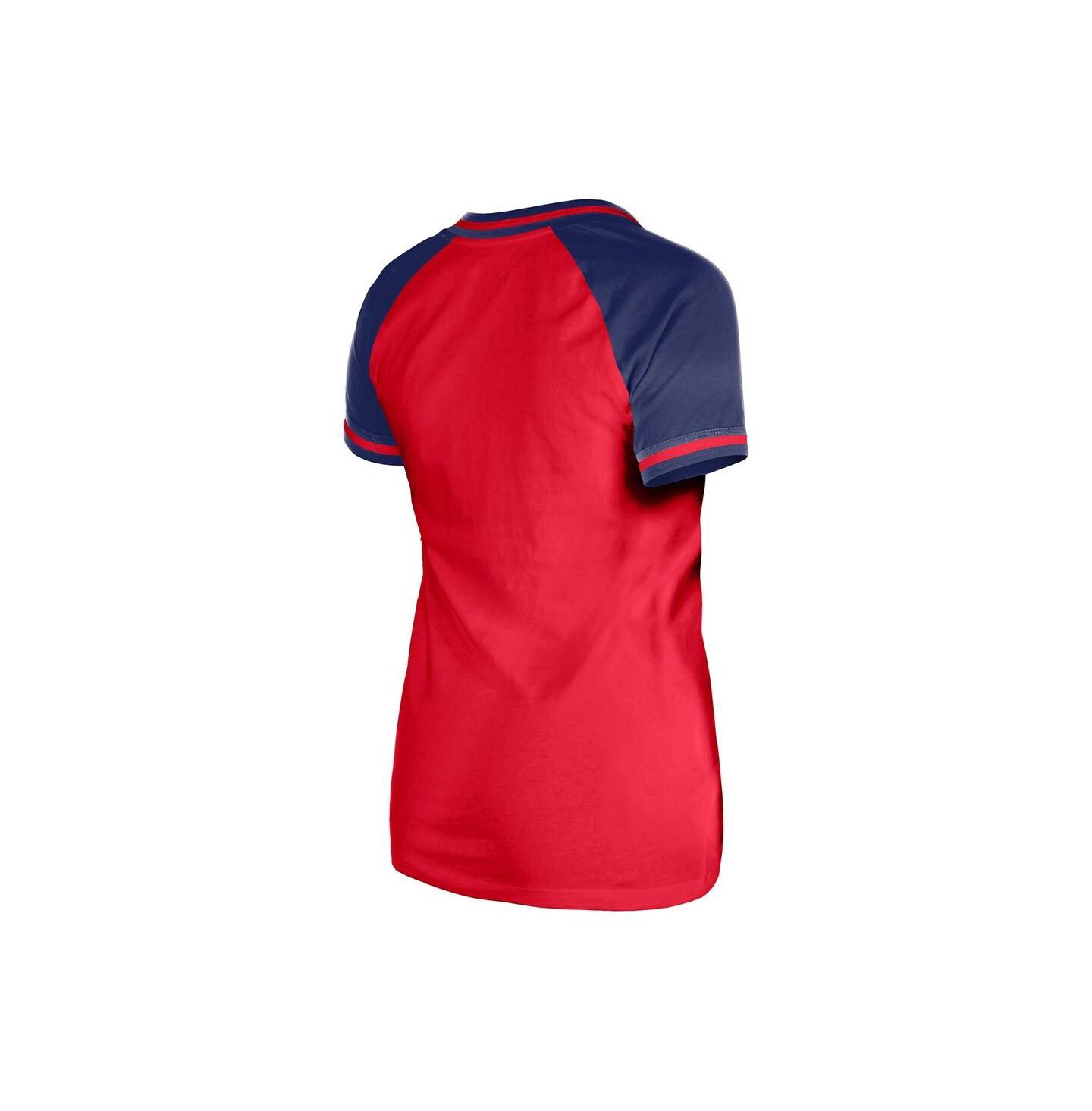 Женская футболка New Era Red Philadelphia Phillies Gameday V-Neck — фото 3