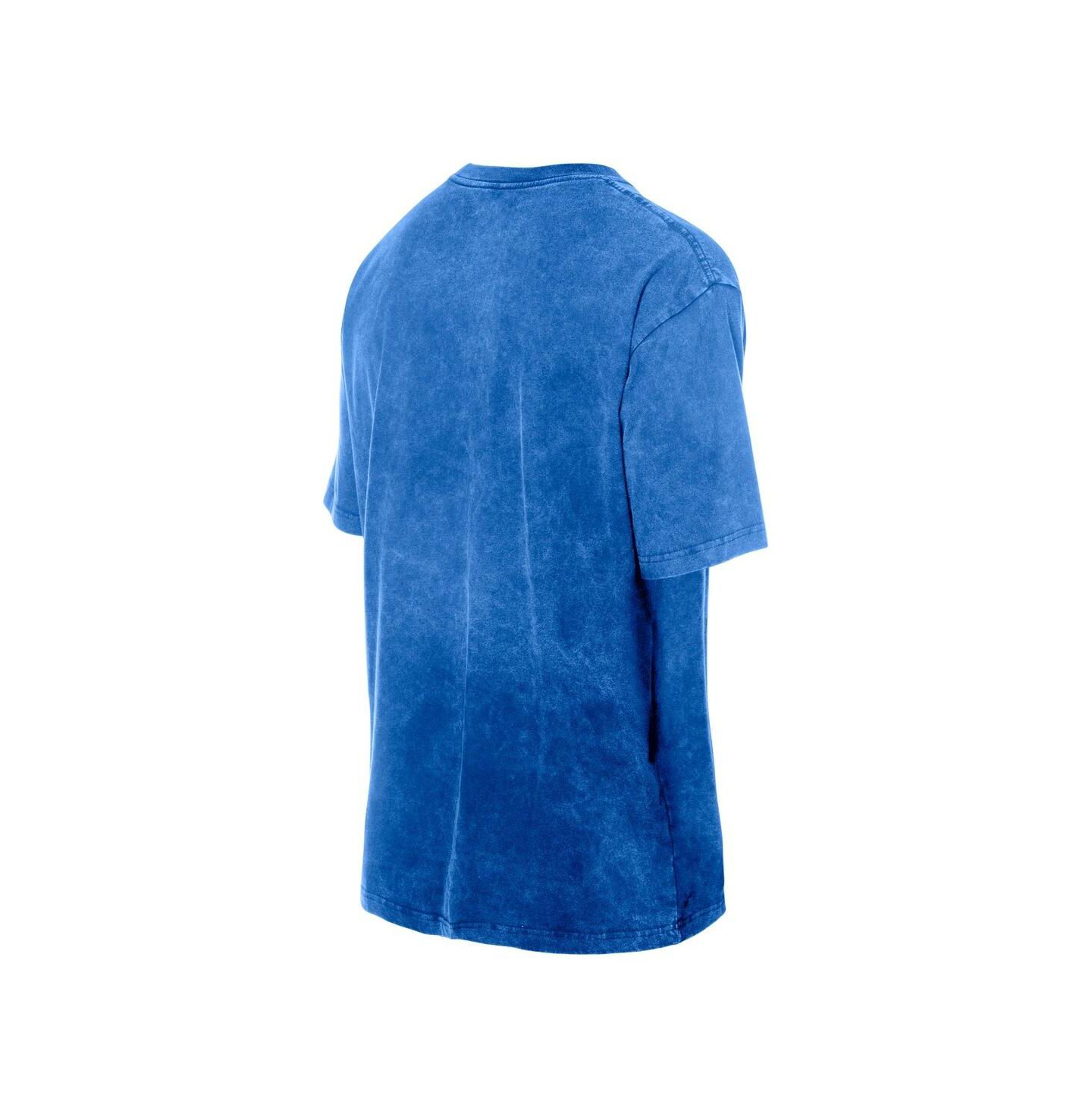 Мужская футболка New Era Blue Oklahoma City Thunder Oversized Throwback Collection Mineral Wash — фото 3