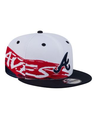 Men's White/Navy Atlanta Braves 9FIFTY Snapback Hat