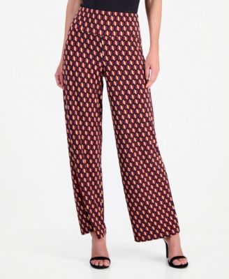 Petite Wide Leg Pull-On Palazzo Pants
