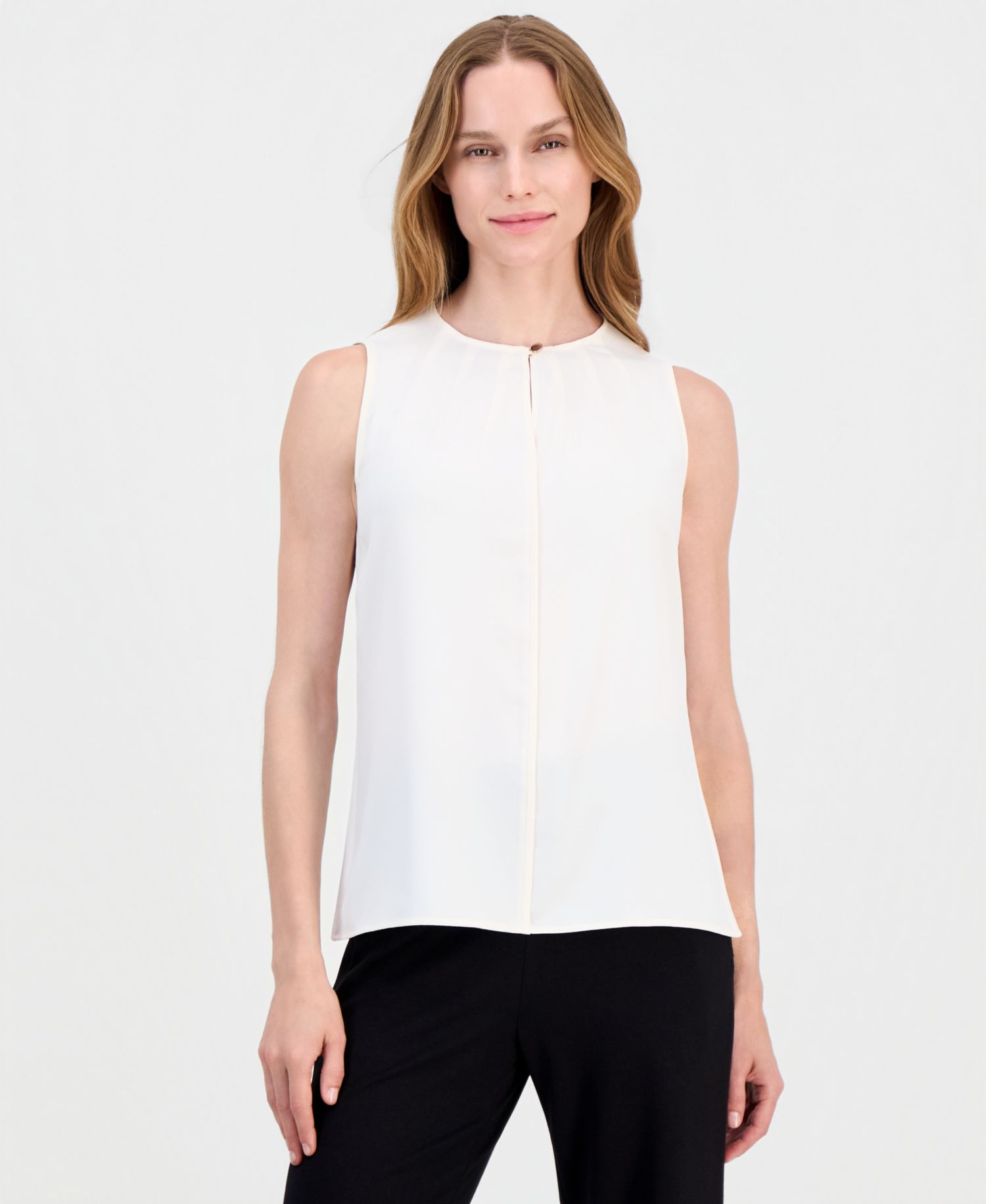 Women's Keyhole Sleeveless Blouse