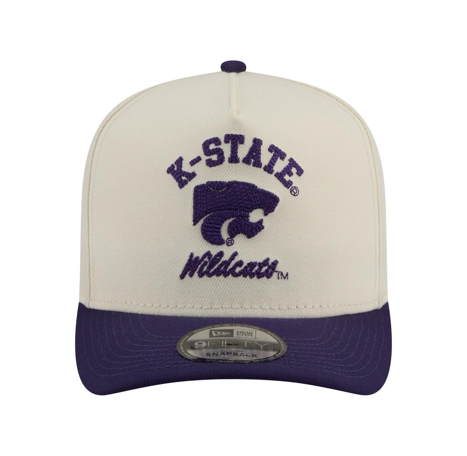 Men's Cream/Purple Kansas State Wildcats Two-Tone Arched 9FIFTY Snapback Hat