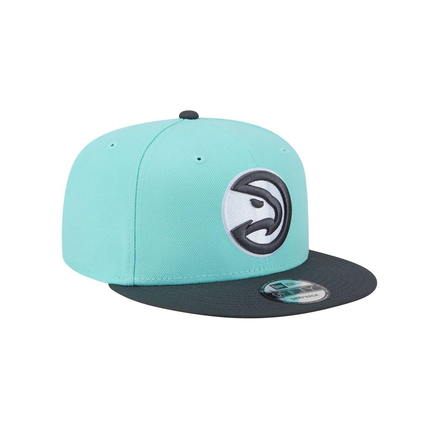 Men's Turquoise/Charcoal Atlanta Hawks Color Pack Two-Tone 9FIFTY Snapback Hat