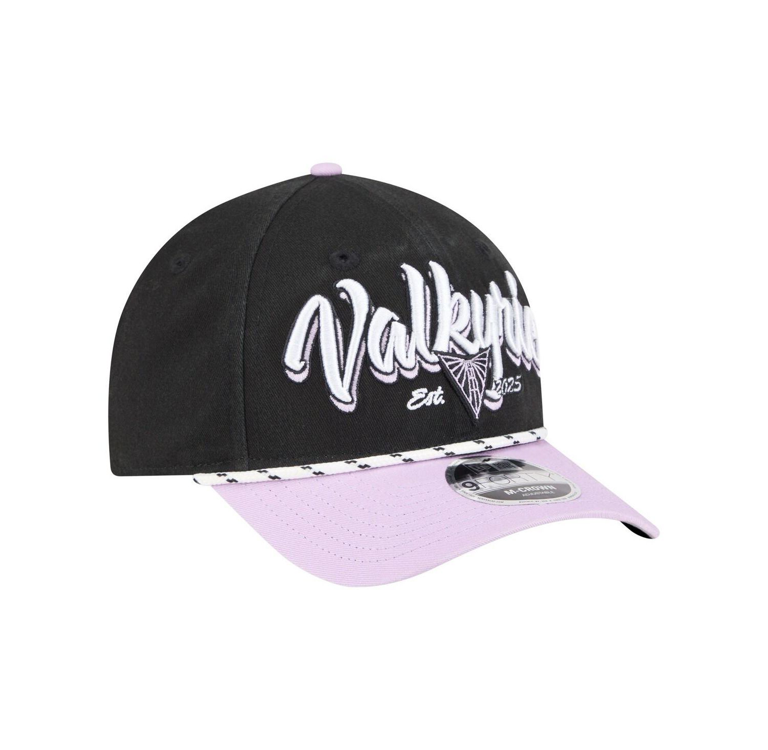 Men's and Women's Eclipse Black/Violet Golden State Valkyries Team Loyal Script Two-Tone M-Crown 9FORTY Adjustable Hat