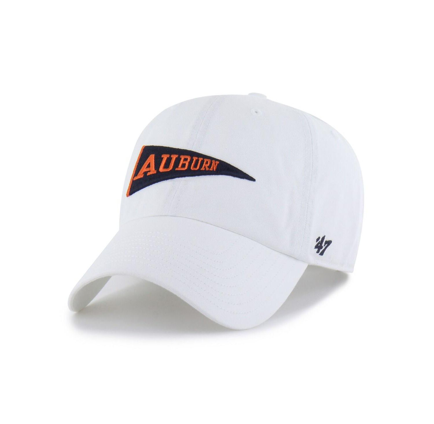 Men's White Auburn Tigers Vault Clean Up Adjustable Hat