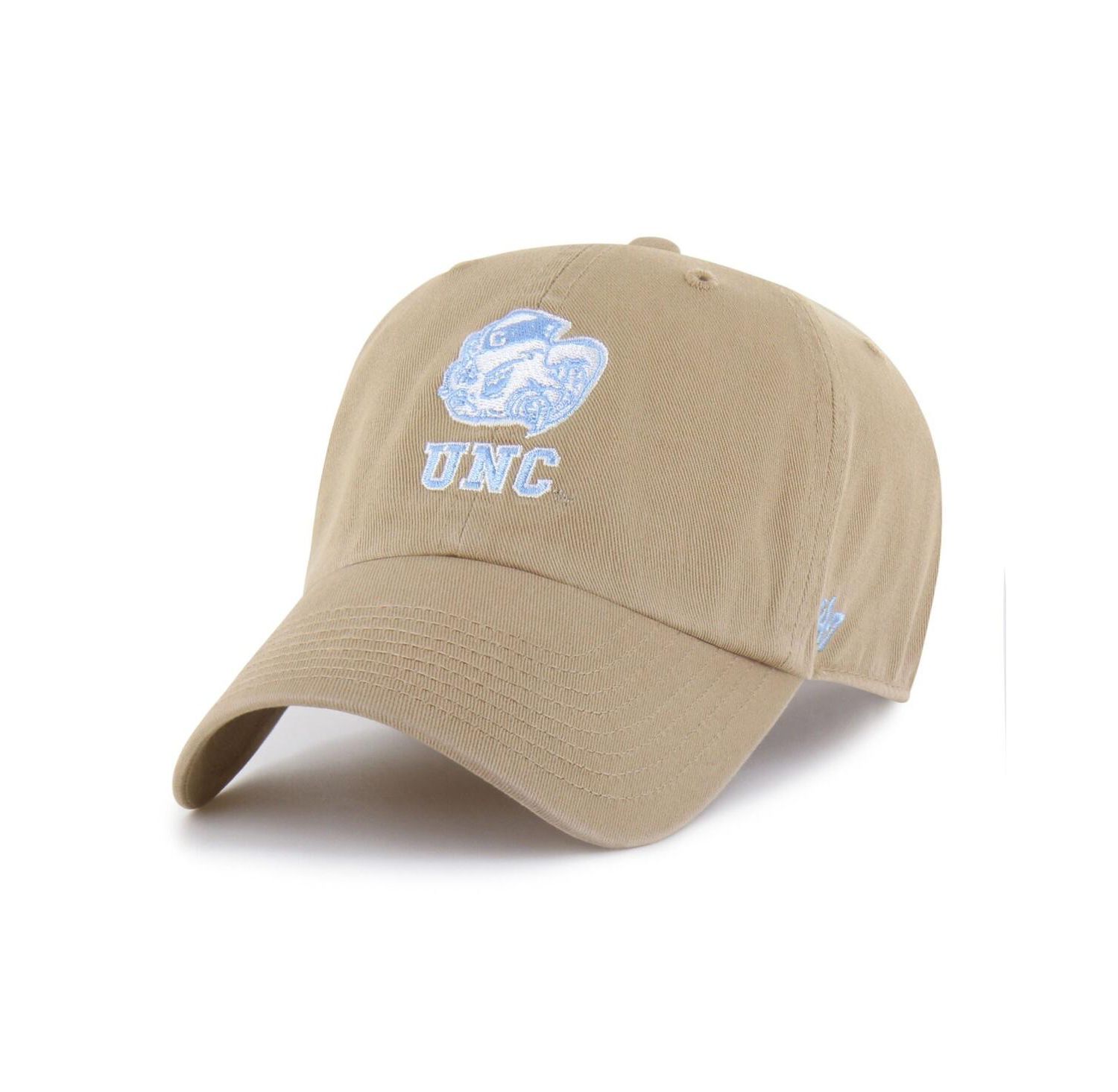 Men's Khaki North Carolina Tar Heels Vault Clean Up Adjustable Hat