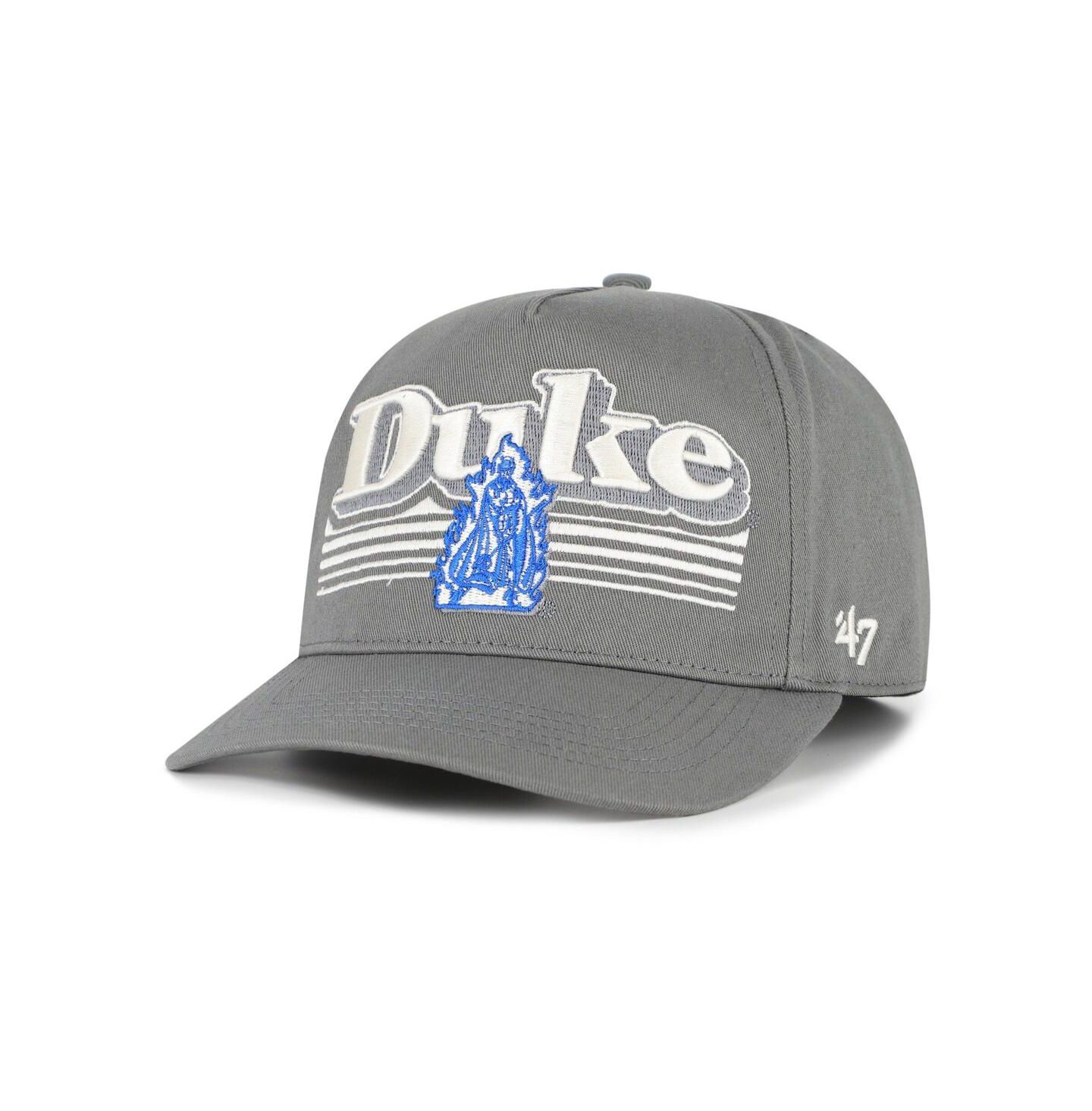 Мужская кепка '47 Brand Gray Duke Blue Devils Script Fade Hitch Adjustable Hat — фото 1