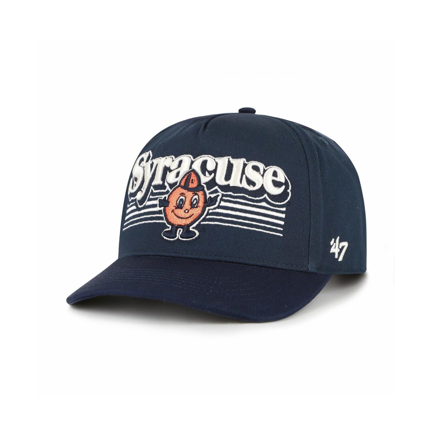 Мужская кепка '47 Brand Navy Syracuse Orange Script Fade Hitch Adjustable Hat — фото 1
