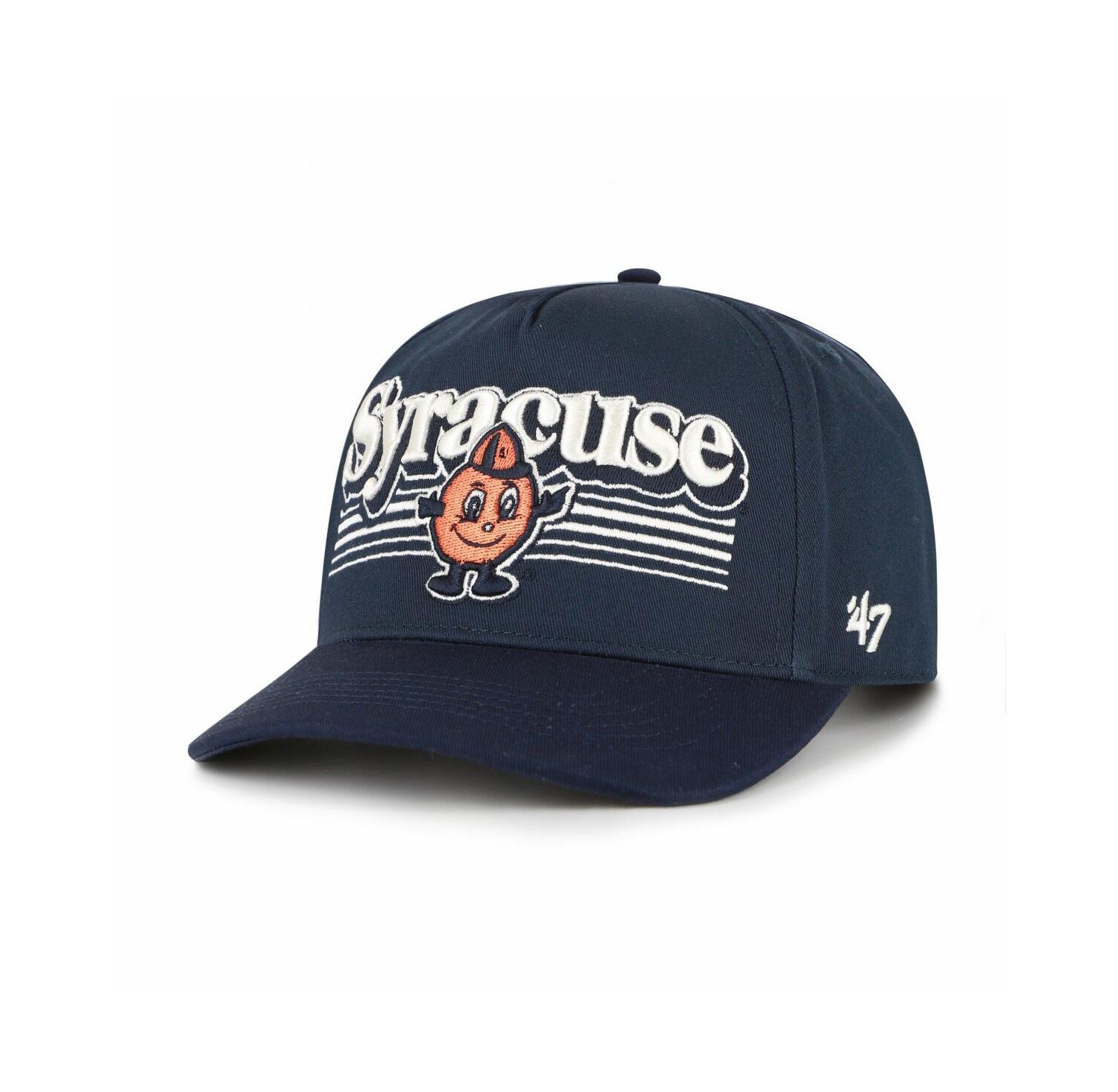 Men's Navy Syracuse Orange Script Fade Hitch Adjustable Hat