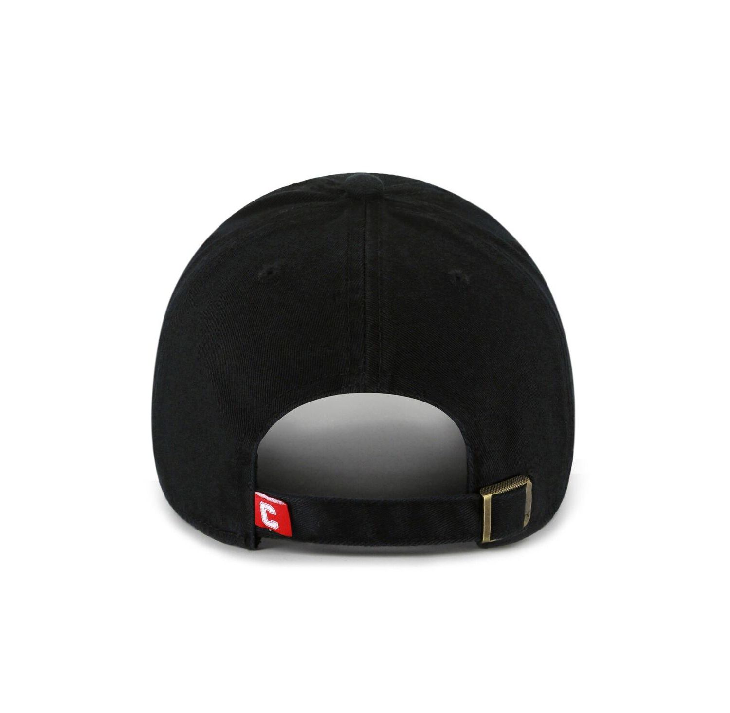 Men's Black Cornell Big Red Clean Up Adjustable Hat