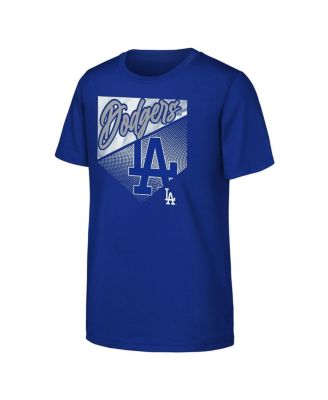 Big Boys and Girls Royal Los Angeles Dodgers Prime Plate T-Shirt