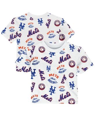 Toddler White New York Mets Run Down T-Shirt
