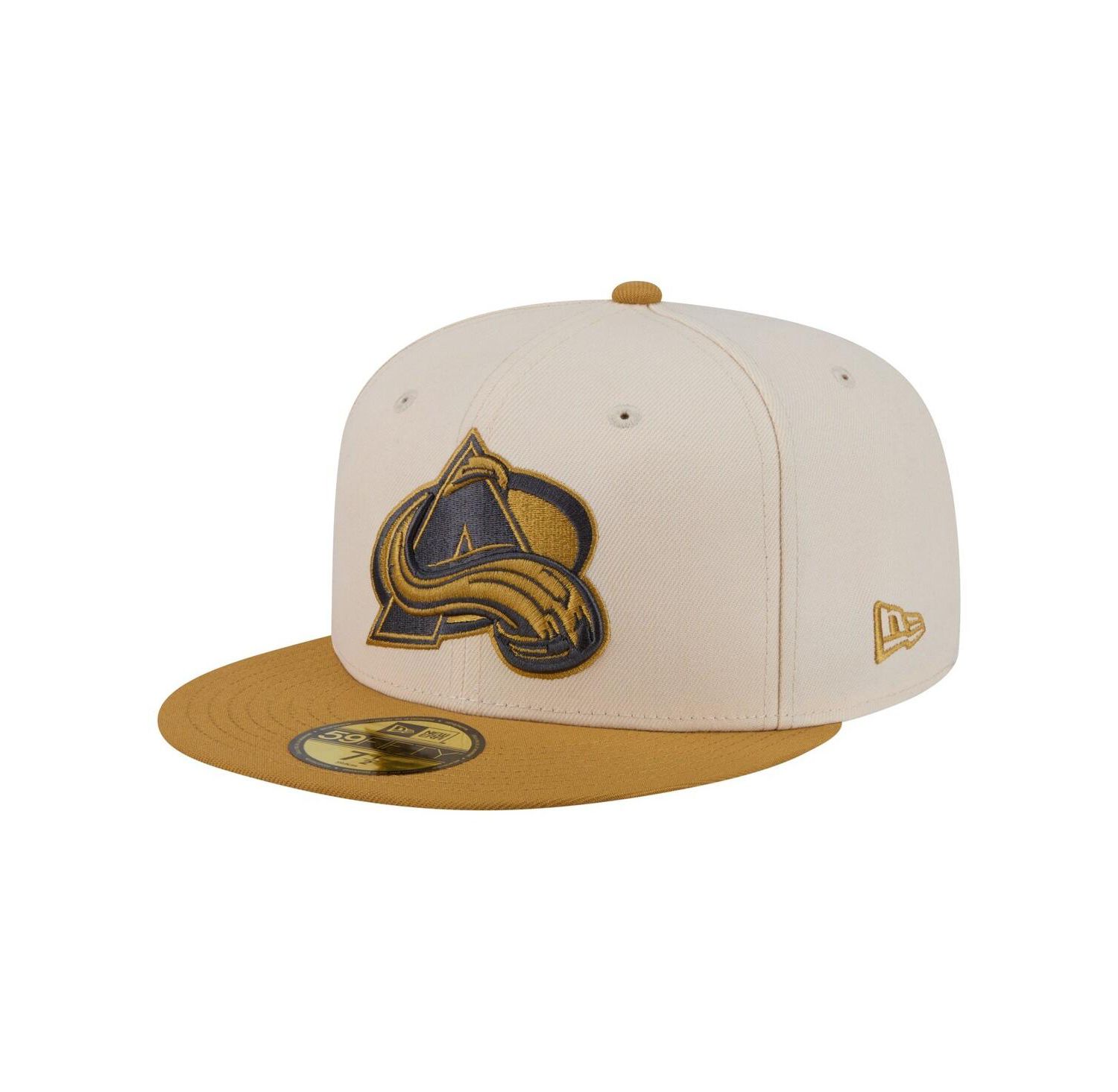 Men's Cream/Tan Colorado Avalanche Colorpack Two-Tone 59FIFTY Fitted Hat
