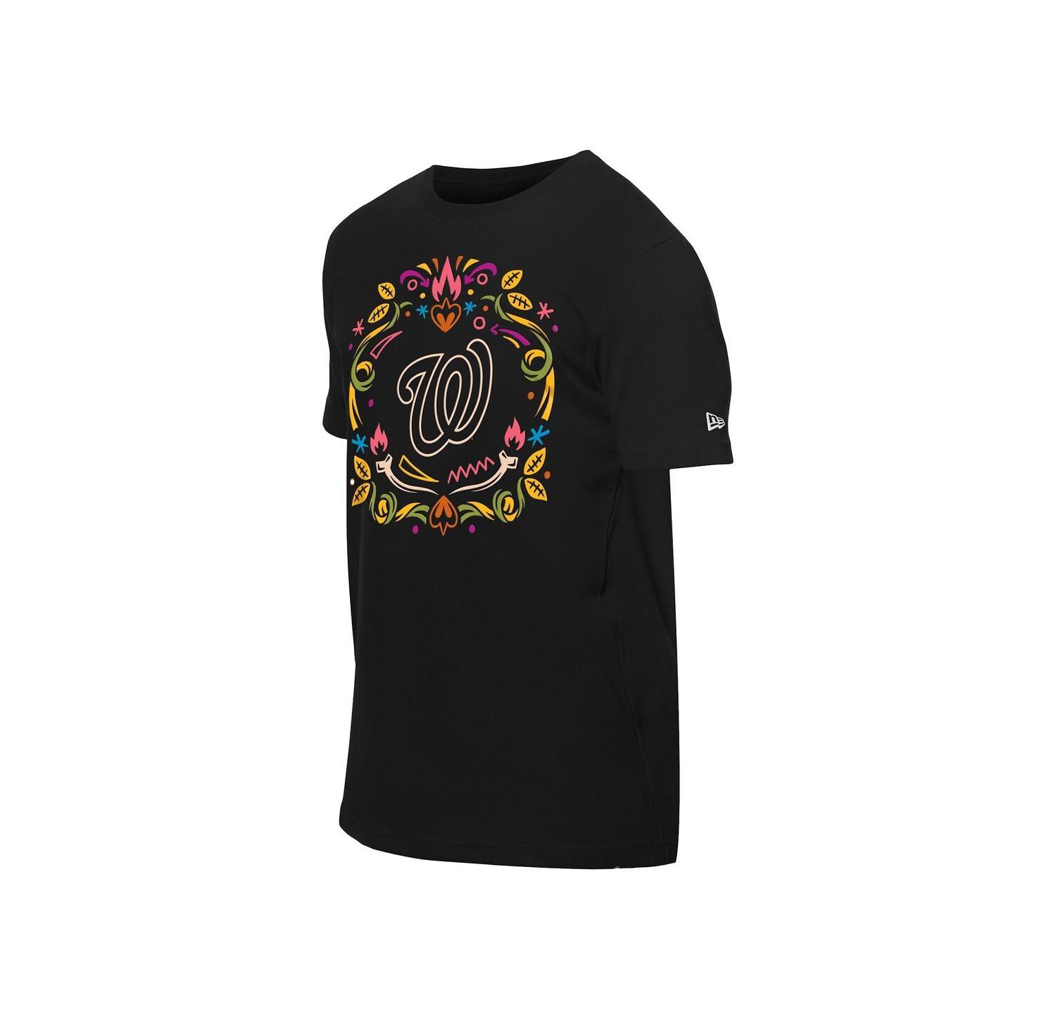 Men's Black Washington Nationals Día De Los Muertos T-Shirt