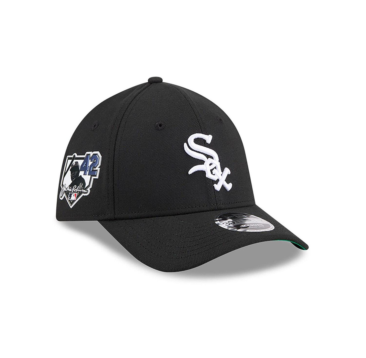 Men's Black Chicago White Sox 2026 Jackie Robinson Day 39THIRTY M-Crown Flex Hat