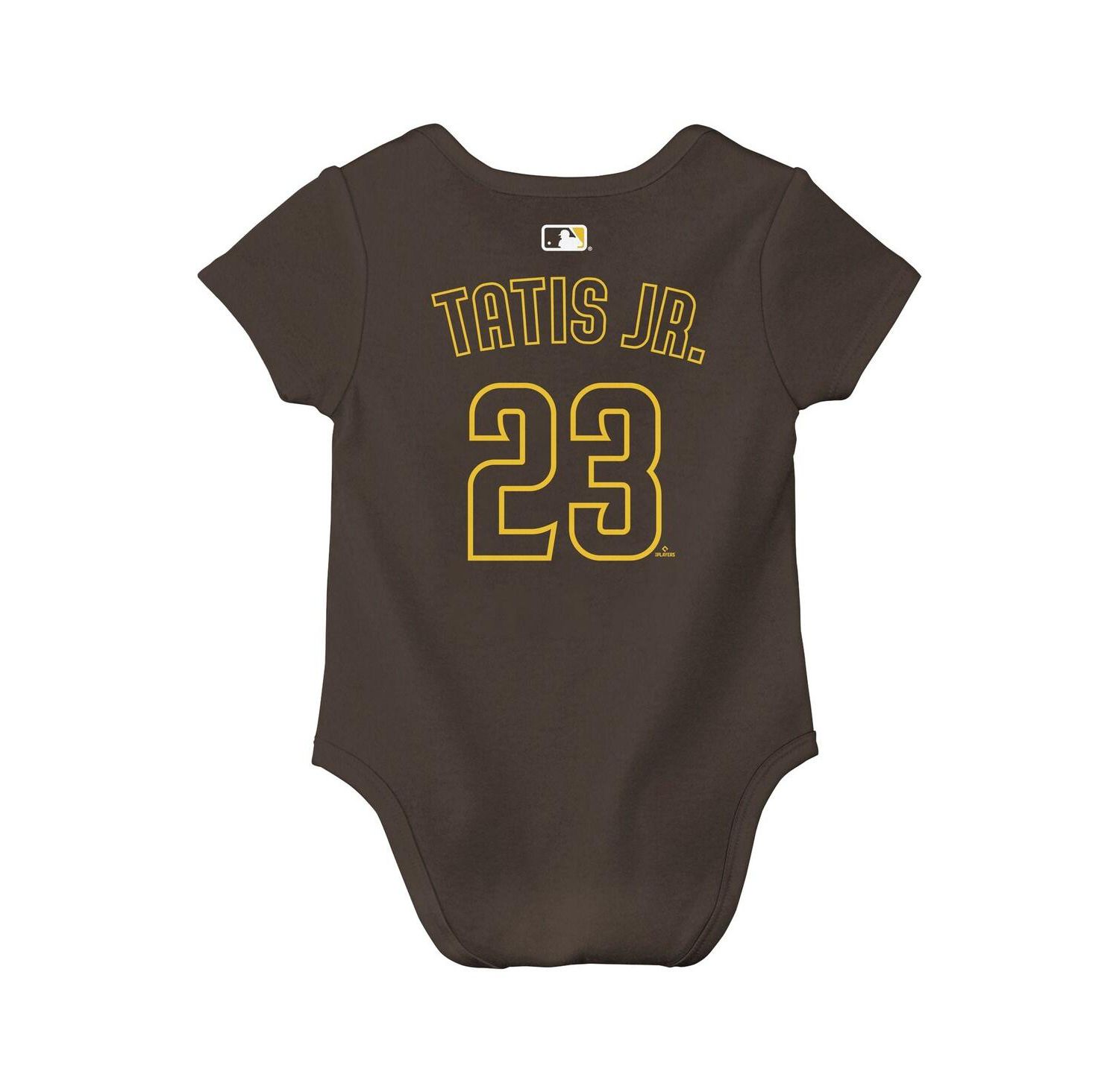 Baby Boys and Girls Fernando Tatis Jr. Brown San Diego Padres Name & Number Bodysuit