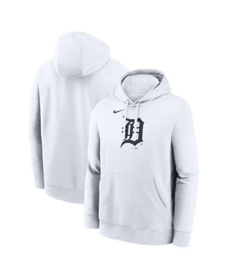 Nike - Men's White Detroit Tigers Logo Club Hoodie White