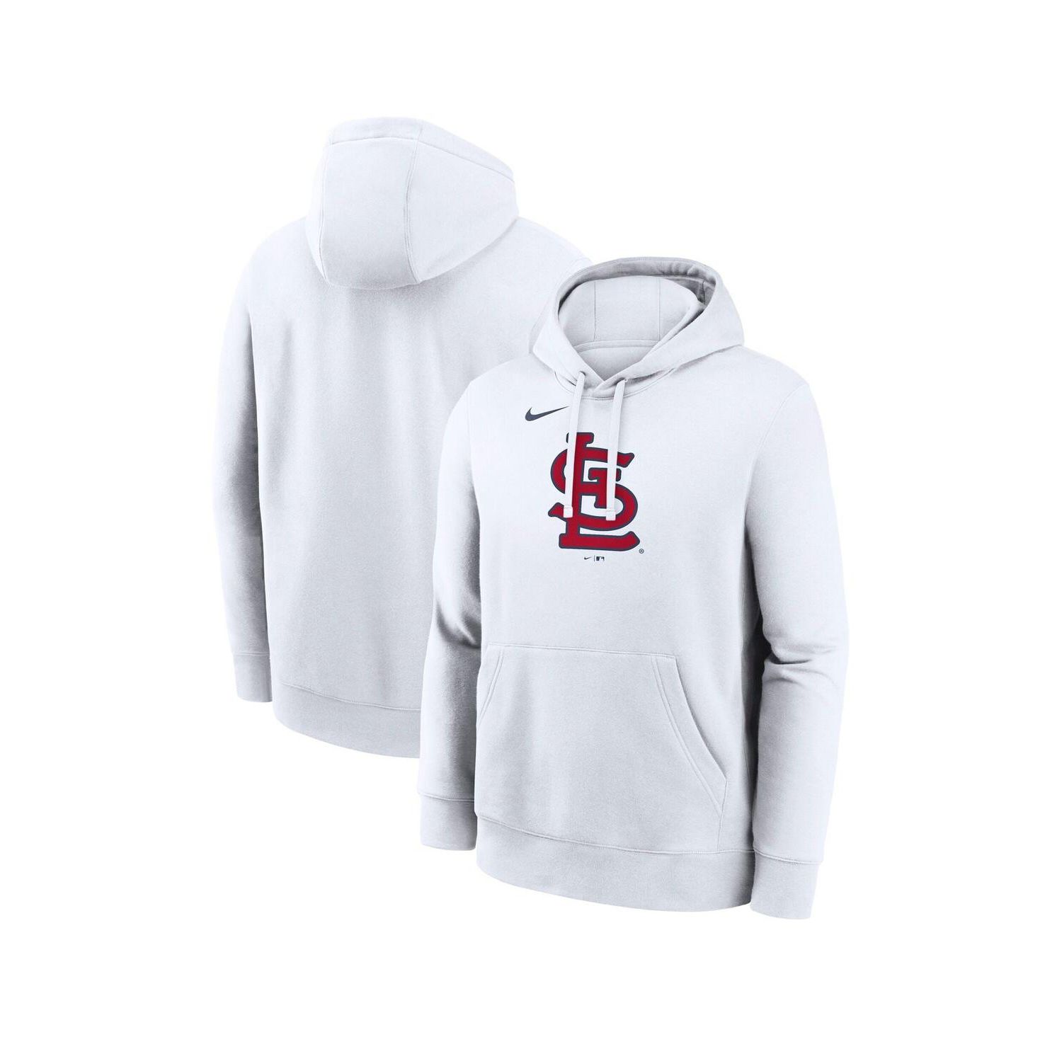 Men's White St. Louis Cardinals Logo Club Hoodie