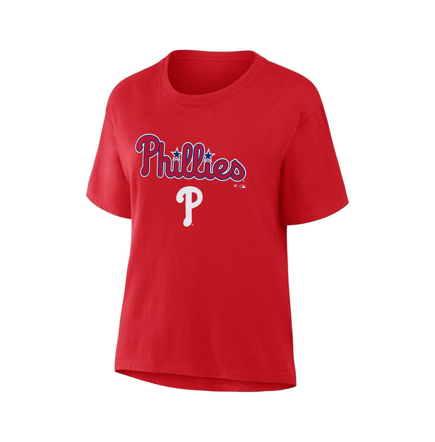 Женская футболка Fanatics Red Philadelphia Phillies Lockup Legacy — фото 2