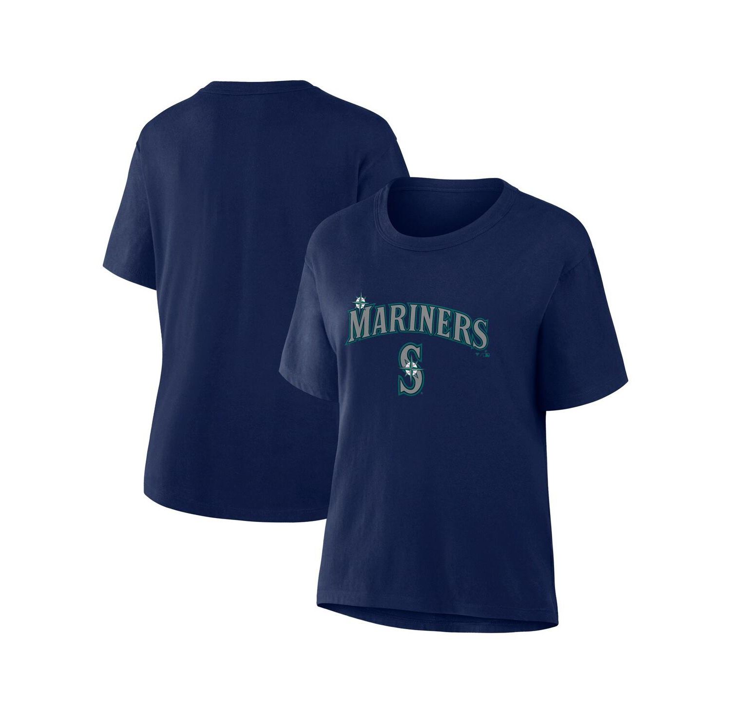 Women's Navy Seattle Mariners Lockup Legacy T-Shirt