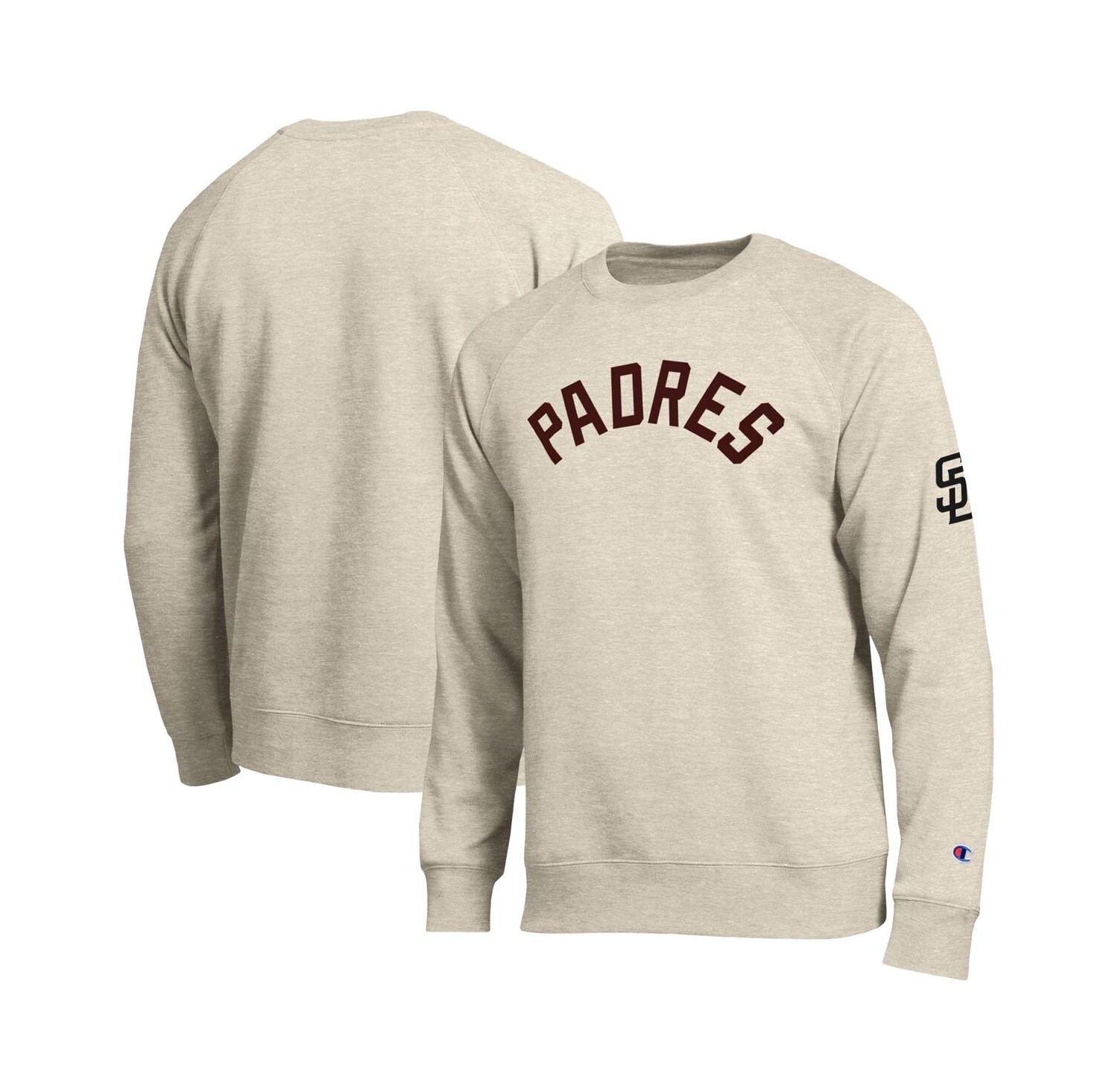 Men's Oatmeal San Diego Padres All-Star Soft Felt Raglan Sweatshirt