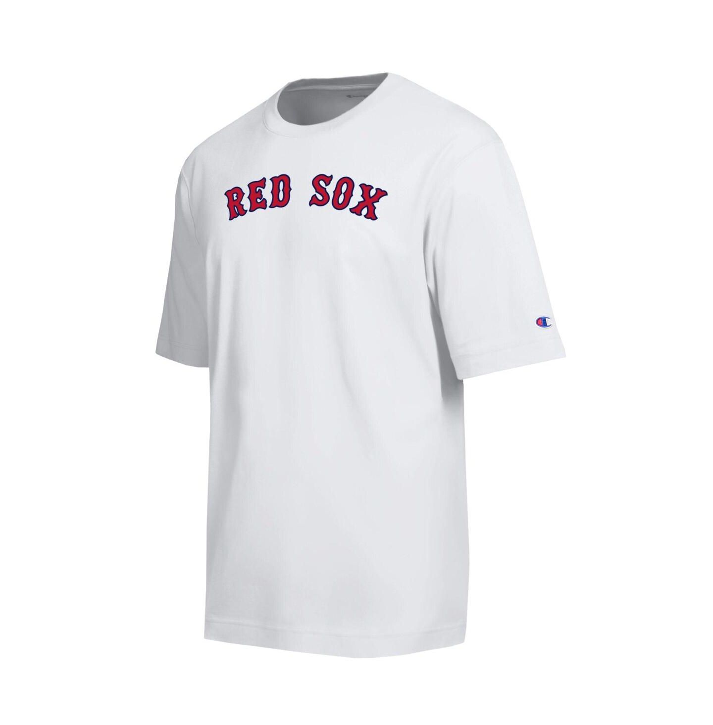 Мужская футболка Champion White Boston Red Sox All Star Arched Chenille Wordmark — фото 2