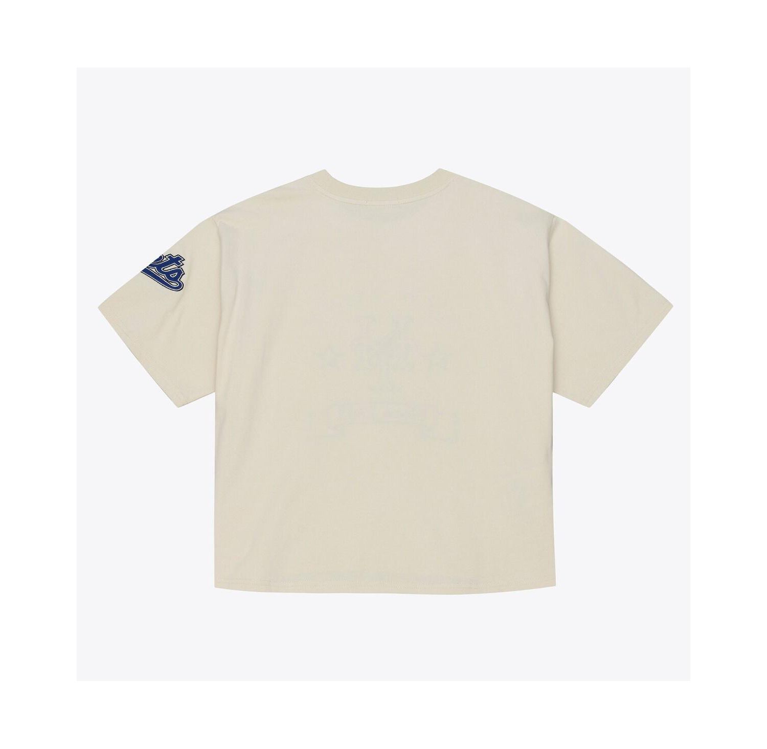 Women's Cream New York Mets Cooperstown Yacht Rock Boxy Cropped T-Shirt