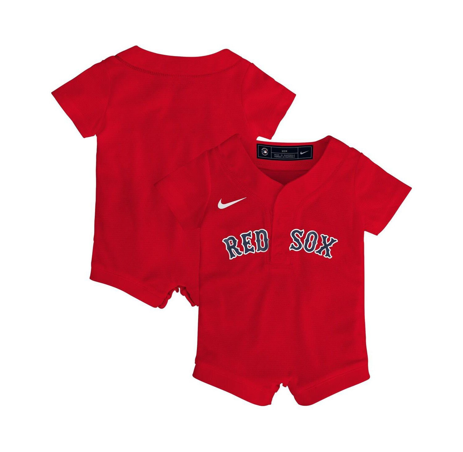 Baby Boys and Girls Red Boston Red Sox Alternate Replica Romper Jersey