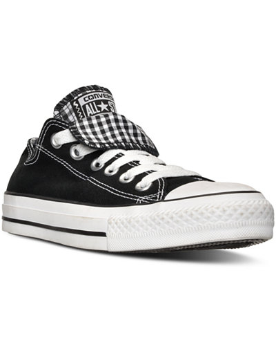 Converse Women's Chuck Taylor All Star Double Tongue Plaid Casual Sneakers from Finish Line