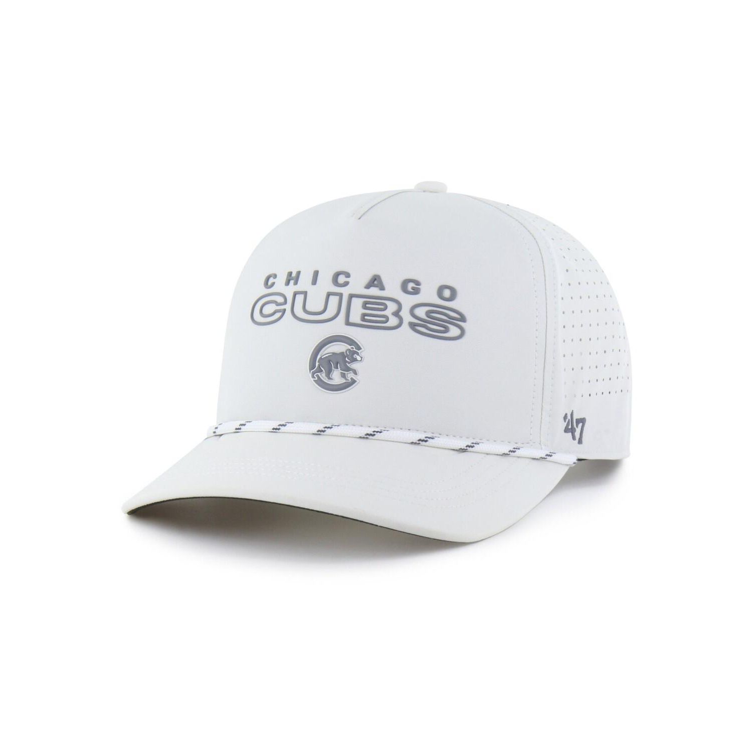 Men's White Chicago Cubs Forward Vault Hitch Adjustable Hat