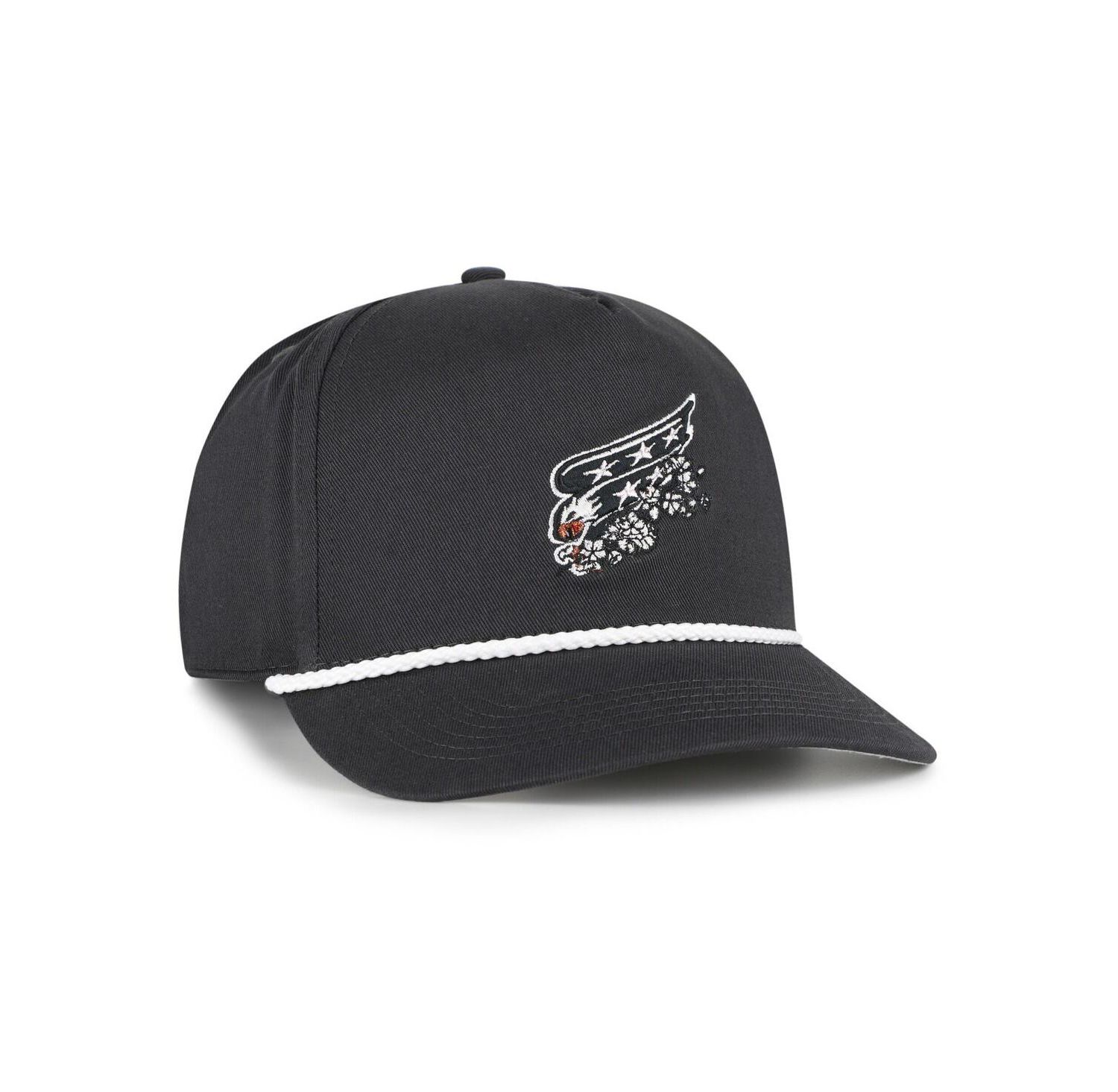 Men's Charcoal Washington Capitals Cherry Blossom Rope Hitch Adjustable Hat