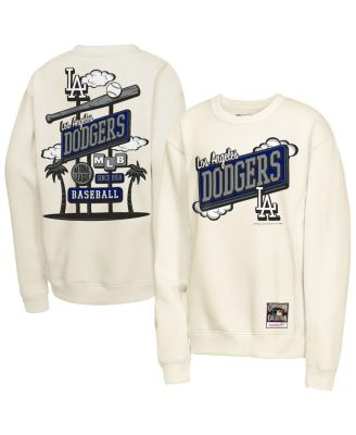 Big Boys and Girls Natural Los Angeles Dodgers Retro Billboard Sweatshirt