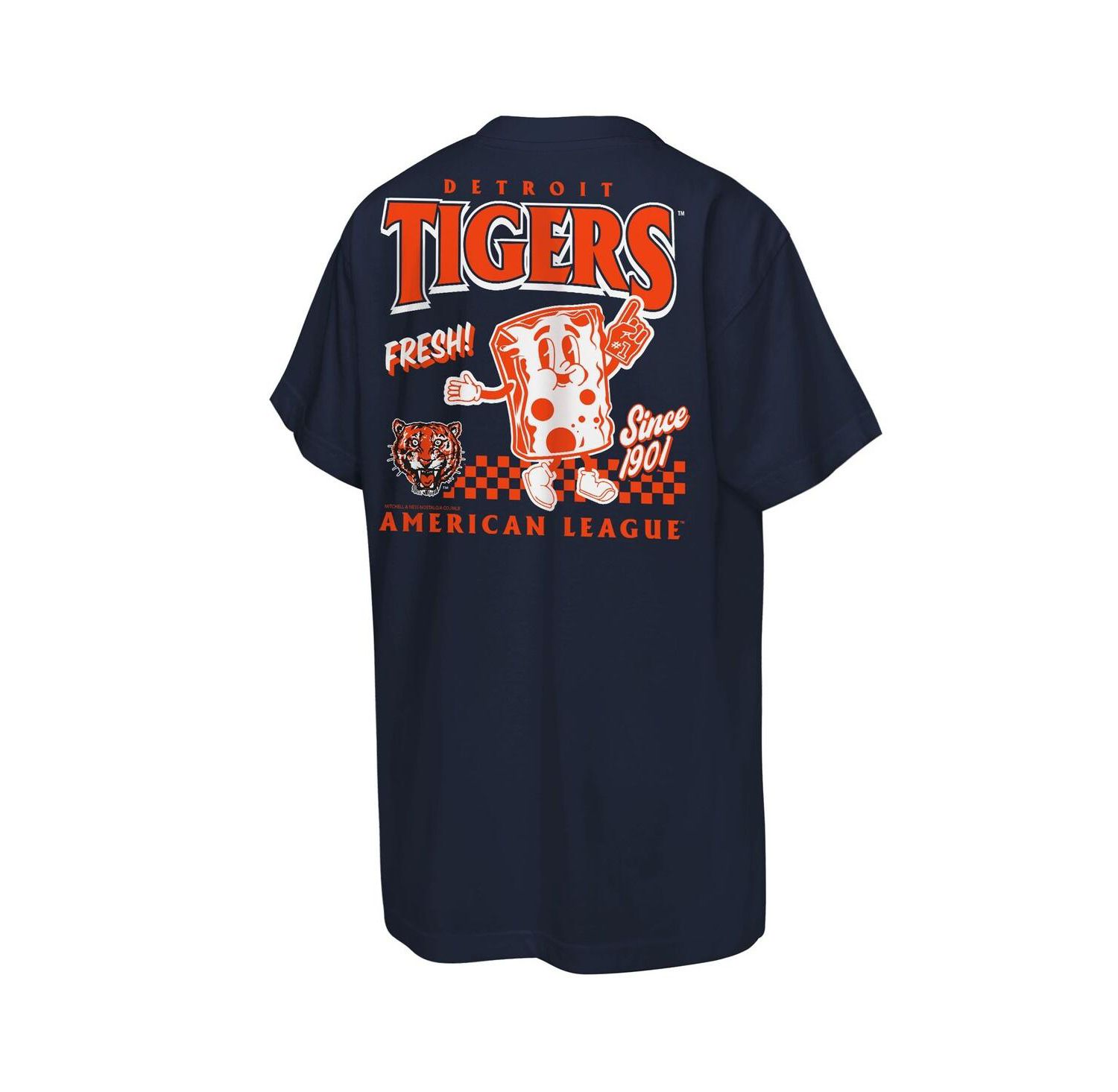 Big Boys and Girls Navy Detroit Tigers Cooperstown Concession T-Shirt