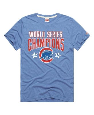 Men's Light Blue Chicago Cubs Tri-Blend Hyperlocal T-Shirt