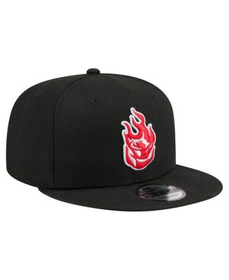 Men's and Women's Black Portland Fire 9FIFTY Core Logo Snapback Hat