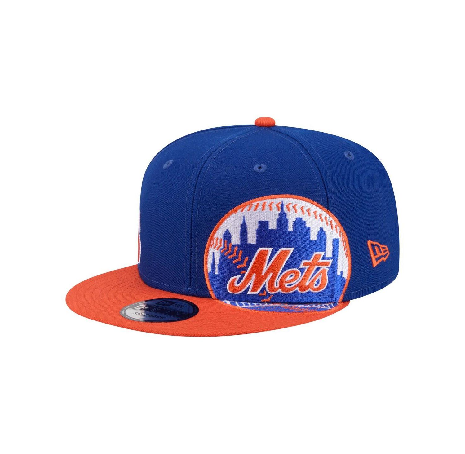 Men's Royal/Orange New York Mets Stretched Two-Tone 9FIFTY Adjustable Hat