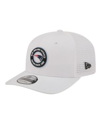 Men's White New England Patriots COOLERA 9SEVENTY Adjustable Hat